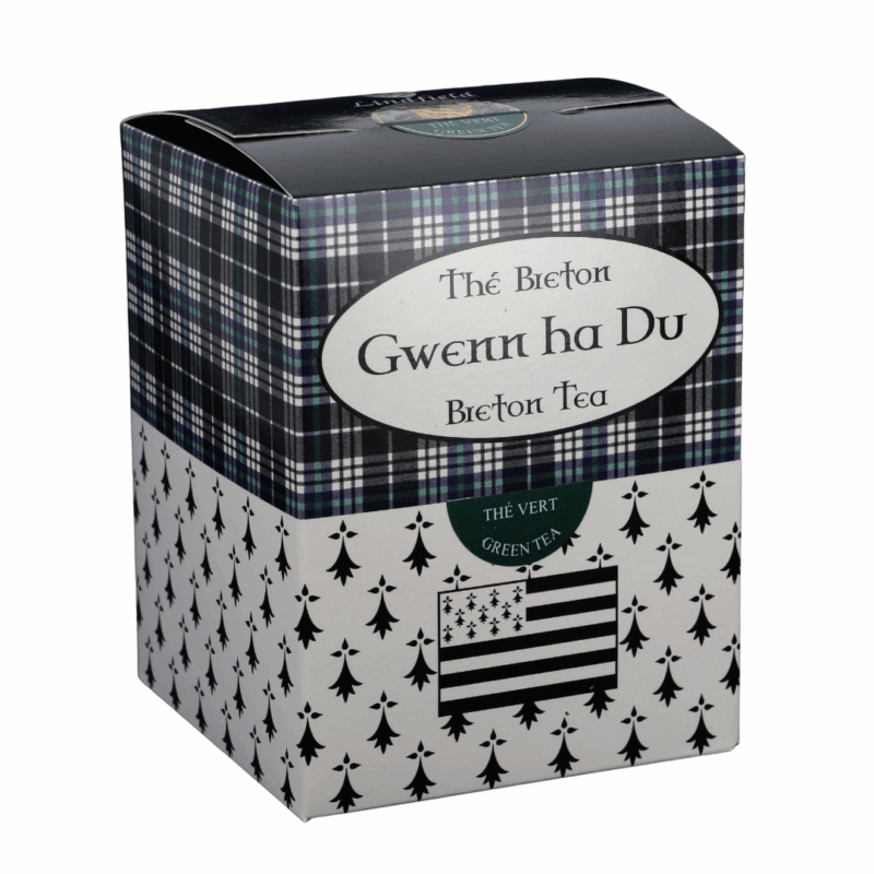 Boîte 100g Gwenn ha Du thé vert thé breton