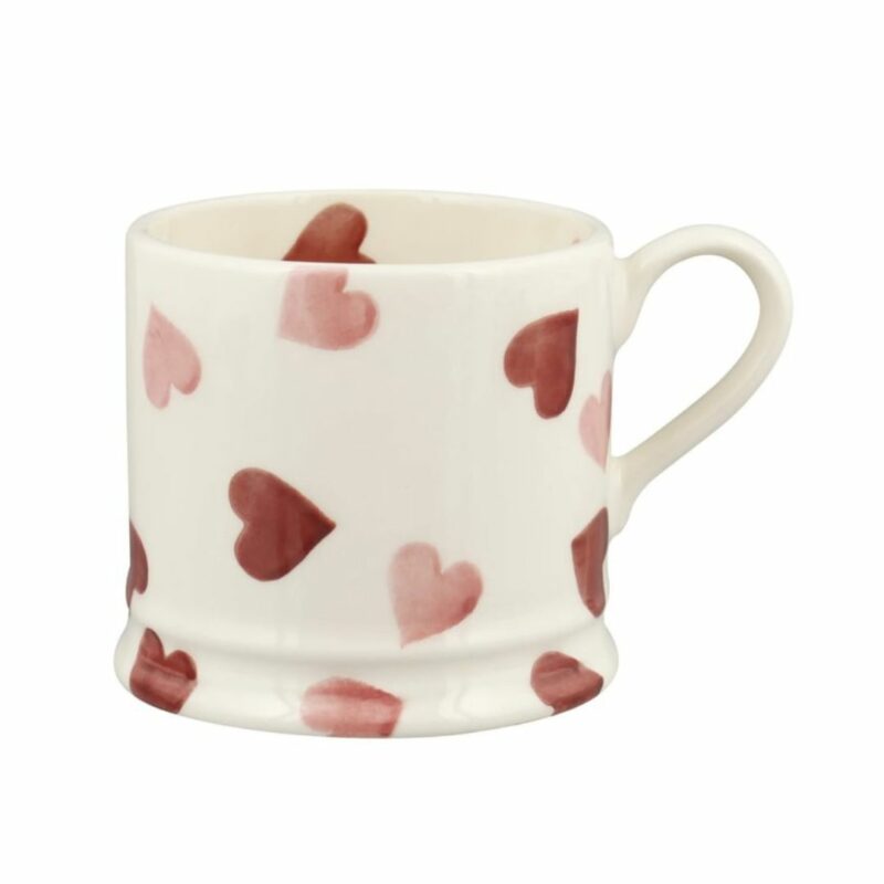 Pink Hearts Small Mug 1
