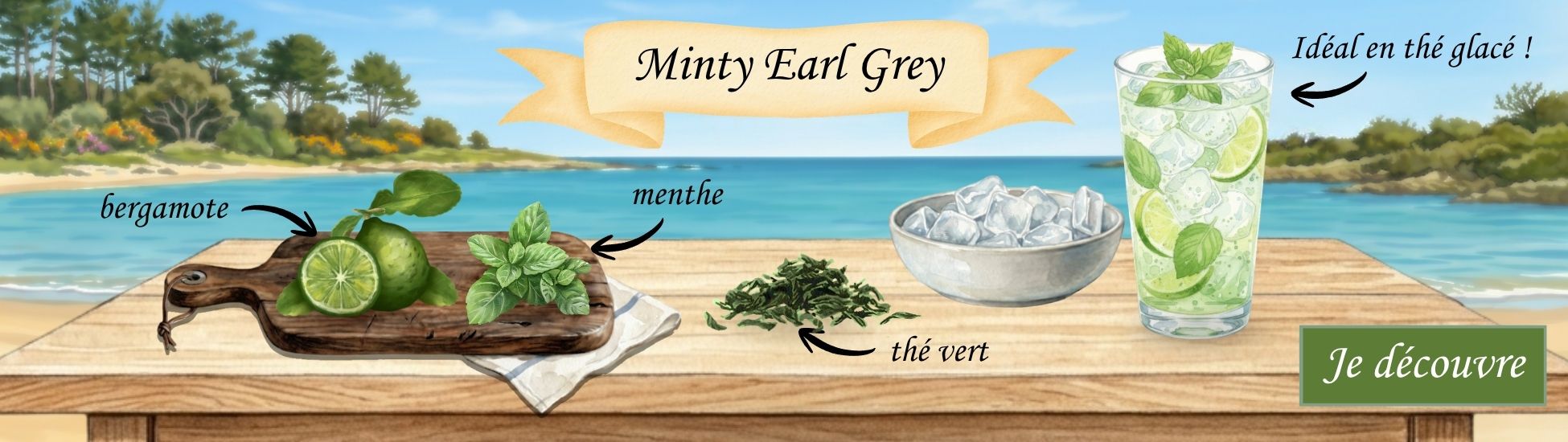 Minty Earl Grey thé vert