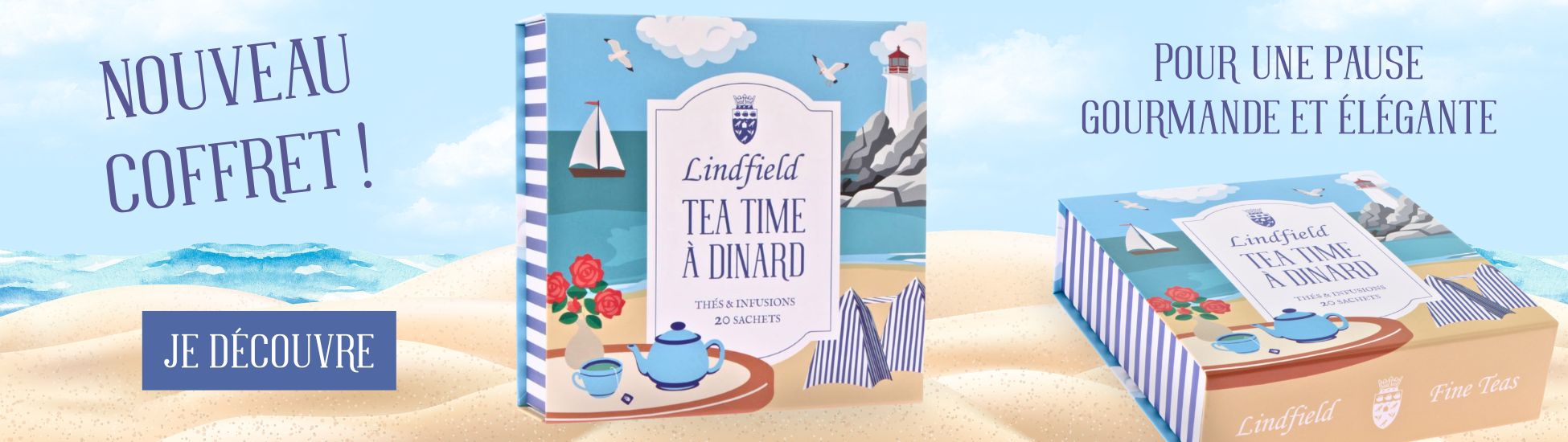 Coffret 20 sachets Tea Time à Dinard - Thés et infusions