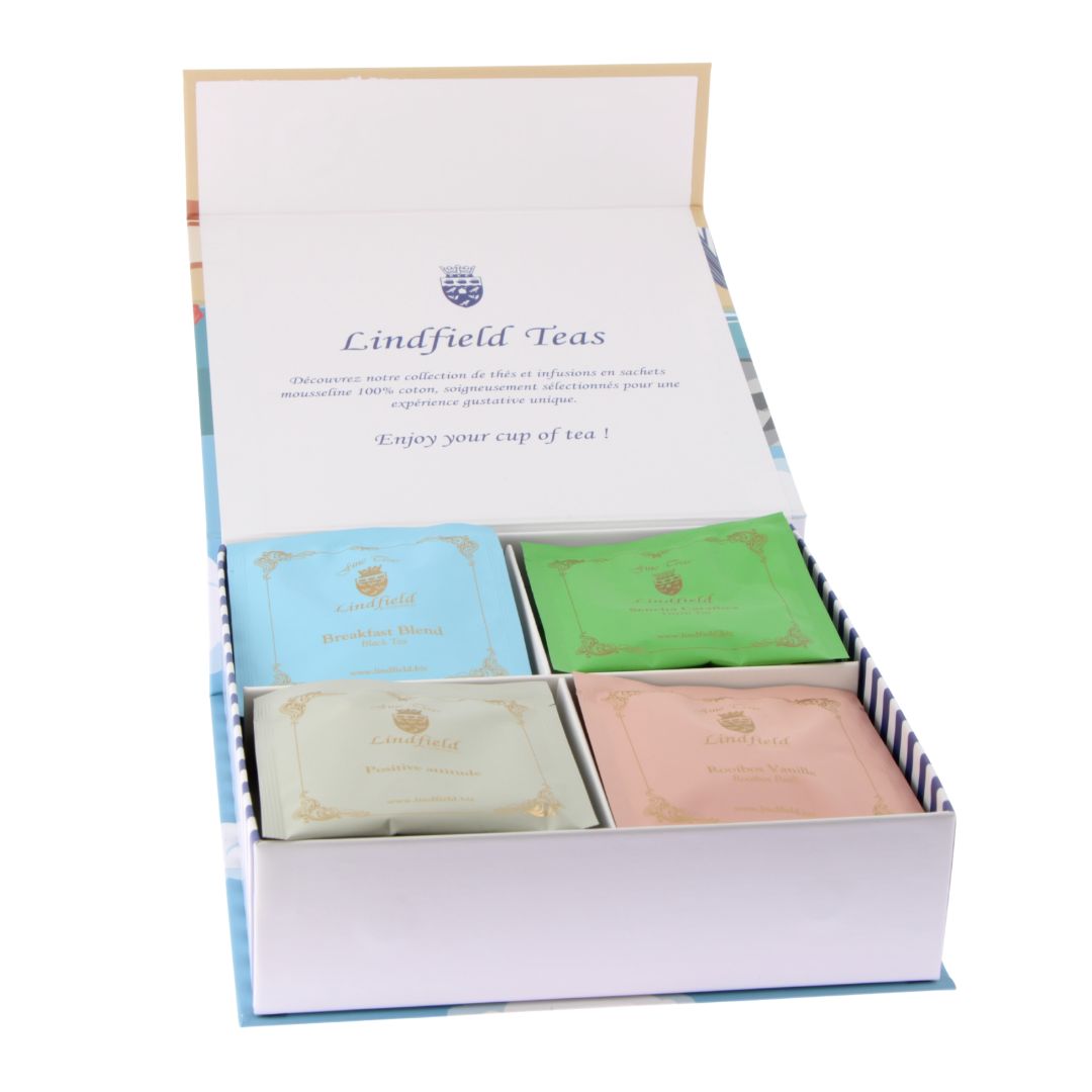 coffret Lindfield 20 sachets Tea Time à Dinard ouvert